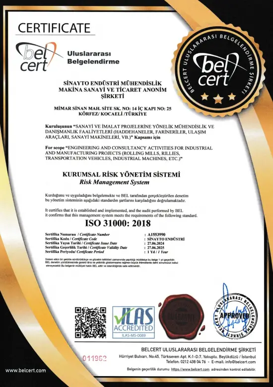 ISO 9001:2015 Kalite Yönetim Sistemi